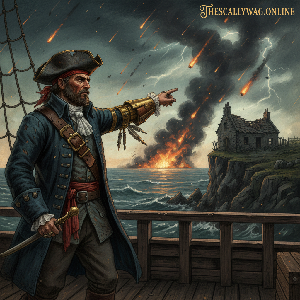 Black Flags and Bloody Shores: the Sky-beasts Claim the Innocent in a Cowardly Broadside