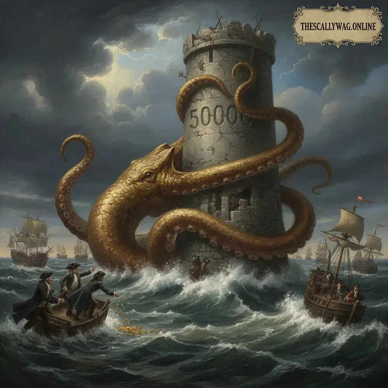 The Fifty-thousand League Kraken: the Dow Jones Swallows the Horizon