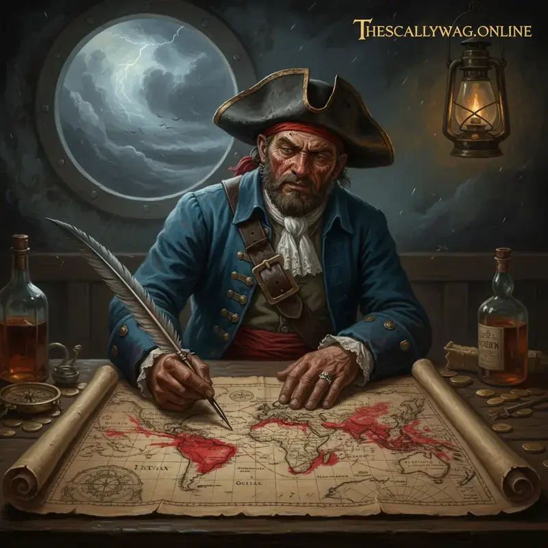 The Great Desert Squall Drowns the Distant Ports While the Eagle Stays Dry