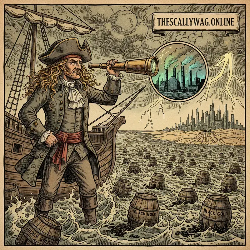 The Golden Privateer Rattles His Saber at the Persian Lanterns As the Black Grog Prices Reach the Moon