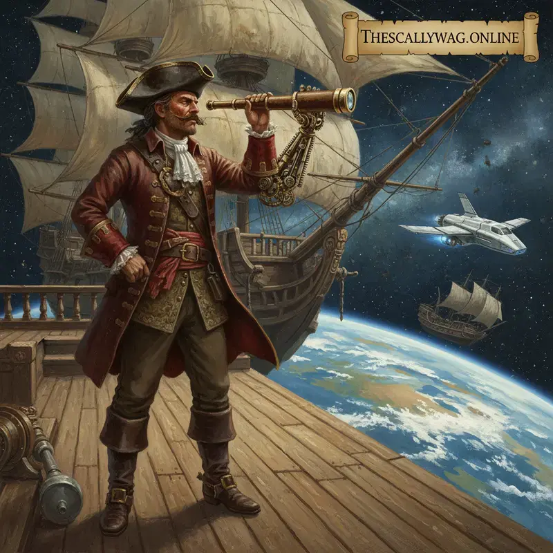 The Great Sky-galleon Heaves Its Anchor Toward the Silver Isle