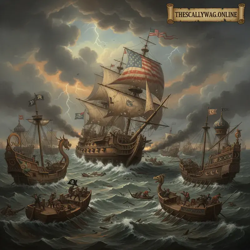 The Sinking of the Star-spangled Galleon and the Scramble for the Splinters